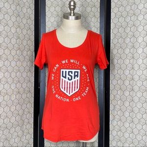 Nike USA We Can We Will We Are One Nation One Team Short Sleeve Tee Shirt
